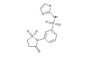 Image of N-thiazol-2-yl-3-(1,1,3-triketo-1,2-thiazolidin-2-yl)benzenesulfonamide