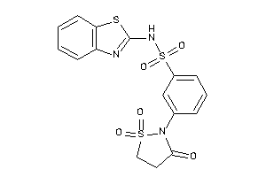 N-(1,3-benzothiazol-2-yl)-3-(1,1,3-triketo-1,2-thiazolidin-2-yl)benzenesulfonamide