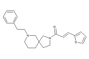 3-(2-furyl)-1-(7-phenethyl-3,7-diazaspiro[4.5]decan-3-yl)prop-2-en-1-one
