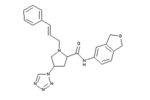 1-cinnamyl-N-phthalan-5-yl-4-(tetrazol-1-yl)pyrrolidine-2-carboxamide