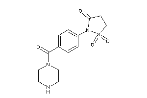 Image of 1,1-diketo-2-[4-(piperazine-1-carbonyl)phenyl]-1,2-thiazolidin-3-one