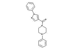 (4-phenylpiperazino)-(1-phenylpyrazol-4-yl)methanone