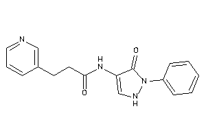 N-(5-keto-1-phenyl-3-pyrazolin-4-yl)-3-(3-pyridyl)propionamide