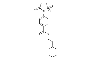 N-(2-piperidinoethyl)-4-(1,1,3-triketo-1,2-thiazolidin-2-yl)benzamide