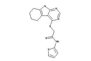 2-(5,6,7,8-tetrahydrobenzothiopheno[2,3-d]pyrimidin-4-ylthio)-N-(2-thienyl)acetamide