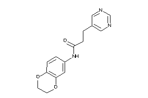 N-(2,3-dihydro-1,4-benzodioxin-6-yl)-3-(5-pyrimidyl)propionamide