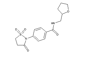 N-(tetrahydrofurfuryl)-4-(1,1,3-triketo-1,2-thiazolidin-2-yl)benzamide