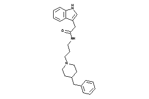 N-[3-(4-benzylpiperidino)propyl]-2-(1H-indol-3-yl)acetamide