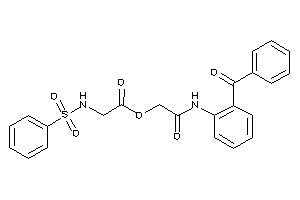 Image of 2-(benzenesulfonamido)acetic Acid [2-(2-benzoylanilino)-2-keto-ethyl] Ester