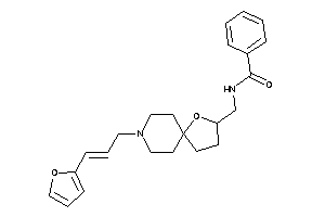 N-[[8-[3-(2-furyl)allyl]-4-oxa-8-azaspiro[4.5]decan-3-yl]methyl]benzamide