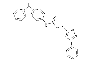 Image of N-(9H-carbazol-3-yl)-3-(3-phenyl-1,2,4-oxadiazol-5-yl)propionamide