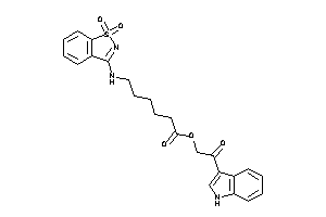 6-[(1,1-diketo-1,2-benzothiazol-3-yl)amino]hexanoic Acid [2-(1H-indol-3-yl)-2-keto-ethyl] Ester