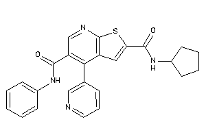 N-cyclopentyl-N'-phenyl-4-(3-pyridyl)thieno[2,3-b]pyridine-2,5-dicarboxamide