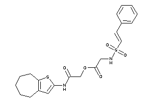 2-(styrylsulfonylamino)acetic Acid [2-keto-2-(5,6,7,8-tetrahydro-4H-cyclohepta[b]thiophen-2-ylamino)ethyl] Ester