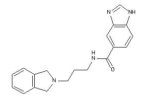 N-(3-isoindolin-2-ylpropyl)-1H-benzimidazole-5-carboxamide