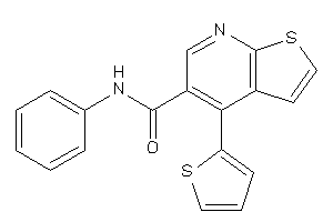 N-phenyl-4-(2-thienyl)thieno[2,3-b]pyridine-5-carboxamide