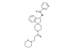 N-[1'-[3-(oxazinan-2-yl)propanoyl]spiro[indane-3,4'-piperidine]-1-yl]nicotinamide