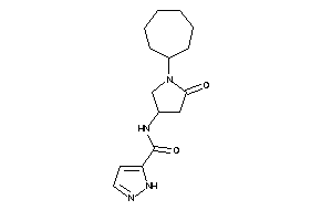 N-(1-cycloheptyl-5-keto-pyrrolidin-3-yl)-1H-pyrazole-5-carboxamide