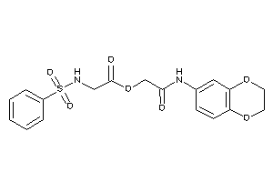 2-(benzenesulfonamido)acetic Acid [2-(2,3-dihydro-1,4-benzodioxin-6-ylamino)-2-keto-ethyl] Ester