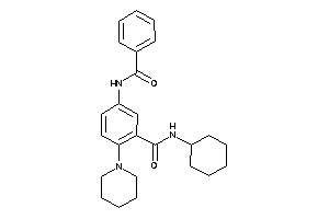 Image of 5-benzamido-N-cyclohexyl-2-piperidino-benzamide