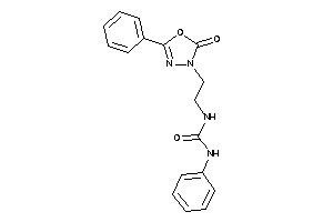 1-[2-(2-keto-5-phenyl-1,3,4-oxadiazol-3-yl)ethyl]-3-phenyl-urea