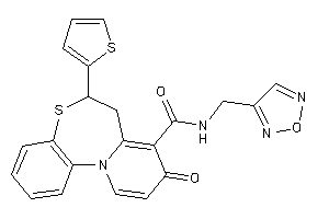 N-(furazan-3-ylmethyl)-9-keto-6-(2-thienyl)-6,7-dihydropyrido[2,1-d][1,5]benzothiazepine-8-carboxamide