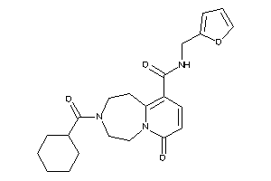 3-(cyclohexanecarbonyl)-N-(2-furfuryl)-7-keto-1,2,4,5-tetrahydropyrido[2,1-g][1,4]diazepine-10-carboxamide
