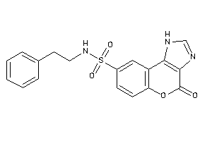 4-keto-N-phenethyl-1H-chromeno[3,4-d]imidazole-8-sulfonamide
