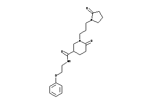 Image of 6-keto-1-[3-(2-ketopyrrolidino)propyl]-N-(2-phenoxyethyl)nipecotamide