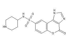 4-keto-N-(4-piperidyl)-1H-chromeno[3,4-d]imidazole-8-sulfonamide