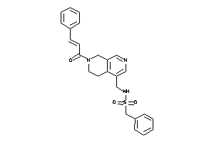 N-[(7-cinnamoyl-6,8-dihydro-5H-2,7-naphthyridin-4-yl)methyl]-1-phenyl-methanesulfonamide