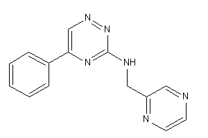 (5-phenyl-1,2,4-triazin-3-yl)-(pyrazin-2-ylmethyl)amine