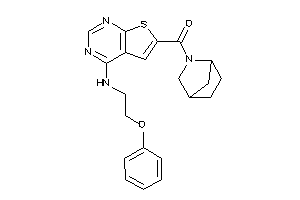 5-azabicyclo[2.2.1]heptan-5-yl-[4-(2-phenoxyethylamino)thieno[2,3-d]pyrimidin-6-yl]methanone