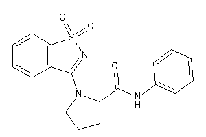 1-(1,1-diketo-1,2-benzothiazol-3-yl)-N-phenyl-pyrrolidine-2-carboxamide