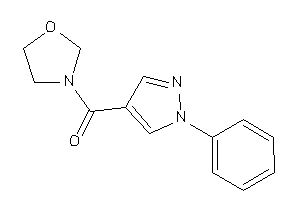 Oxazolidin-3-yl-(1-phenylpyrazol-4-yl)methanone