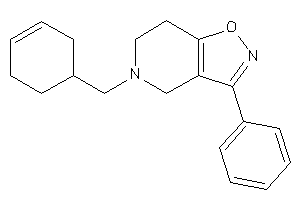 Image of 5-(cyclohex-3-en-1-ylmethyl)-3-phenyl-6,7-dihydro-4H-isoxazolo[4,5-c]pyridine