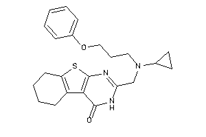 2-[[cyclopropyl(3-phenoxypropyl)amino]methyl]-5,6,7,8-tetrahydro-3H-benzothiopheno[2,3-d]pyrimidin-4-one