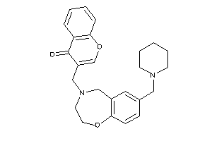 3-[[7-(piperidinomethyl)-3,5-dihydro-2H-1,4-benzoxazepin-4-yl]methyl]chromone