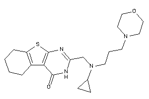 2-[[cyclopropyl(3-morpholinopropyl)amino]methyl]-5,6,7,8-tetrahydro-3H-benzothiopheno[2,3-d]pyrimidin-4-one