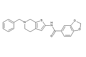 N-(6-benzyl-5,7-dihydro-4H-thieno[2,3-c]pyridin-2-yl)-piperonylamide