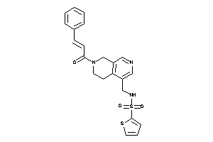 N-[(7-cinnamoyl-6,8-dihydro-5H-2,7-naphthyridin-4-yl)methyl]thiophene-2-sulfonamide