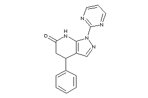 4-phenyl-1-(2-pyrimidyl)-5,7-dihydro-4H-pyrazolo[3,4-b]pyridin-6-one