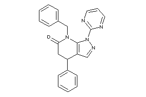 7-benzyl-4-phenyl-1-(2-pyrimidyl)-4,5-dihydropyrazolo[3,4-b]pyridin-6-one