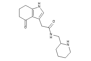 2-(4-keto-1,5,6,7-tetrahydroindol-3-yl)-N-(2-piperidylmethyl)acetamide