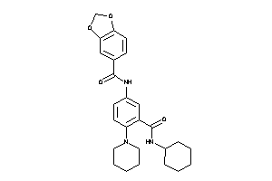 N-[3-(cyclohexylcarbamoyl)-4-piperidino-phenyl]-piperonylamide
