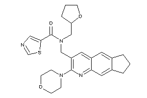 N-[(2-morpholino-7,8-dihydro-6H-cyclopenta[g]quinolin-3-yl)methyl]-N-(tetrahydrofurfuryl)thiazole-5-carboxamide