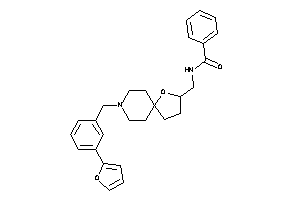 Image of N-[[8-[3-(2-furyl)benzyl]-4-oxa-8-azaspiro[4.5]decan-3-yl]methyl]benzamide