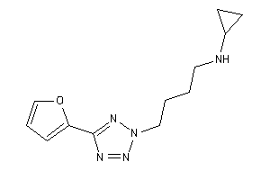 Cyclopropyl-[4-[5-(2-furyl)tetrazol-2-yl]butyl]amine