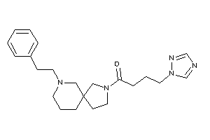 Image of 1-(7-phenethyl-3,7-diazaspiro[4.5]decan-3-yl)-4-(1,2,4-triazol-1-yl)butan-1-one
