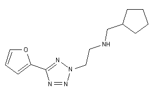 Cyclopentylmethyl-[2-[5-(2-furyl)tetrazol-2-yl]ethyl]amine